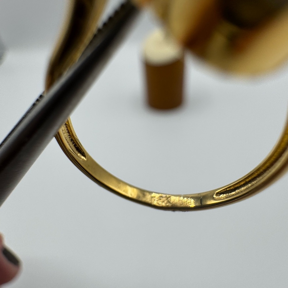 18k Clover Spinner Ring - Picture 10 of 10
